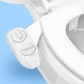 Luxe Bidet NEO 185 Plus - EZ-Lift Dual Nozzle Bidet Attachment with 360° Self-Cleaning, Chrome/Gold/Rose Gold Options