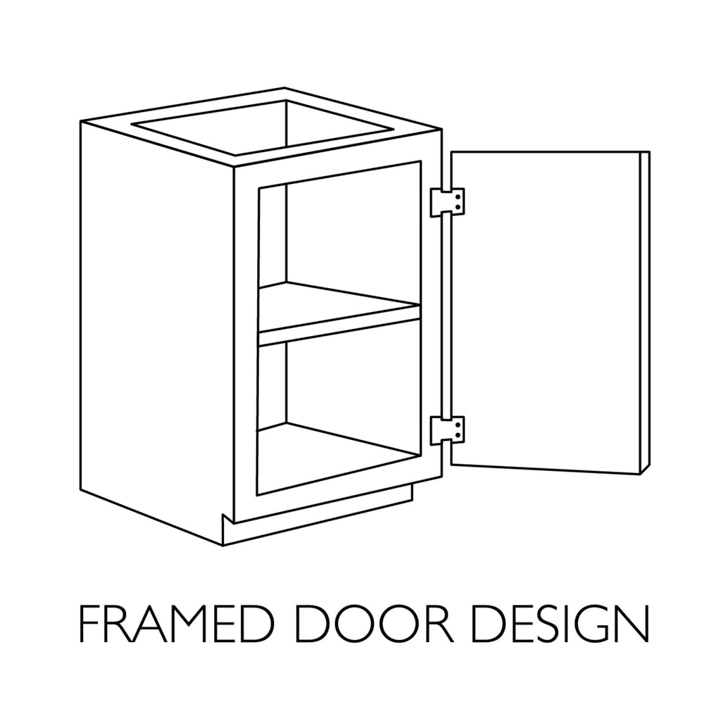 Design House Brookings 24" White Bathroom Vanity Cabinet - Freestanding Solid Wood Sink Base with Soft-Close Doors